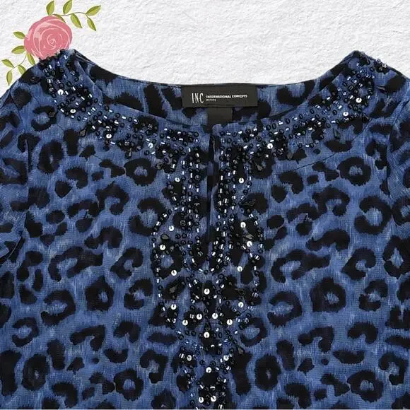 INC International Concepts Animal Print Tunic Top - Picture 7 of 10